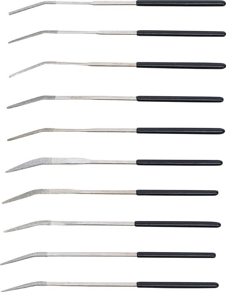 Produktbild BGS Diamant Lochfeilen Satz gebogen 140 x 3 mm 10 teilig bild 3