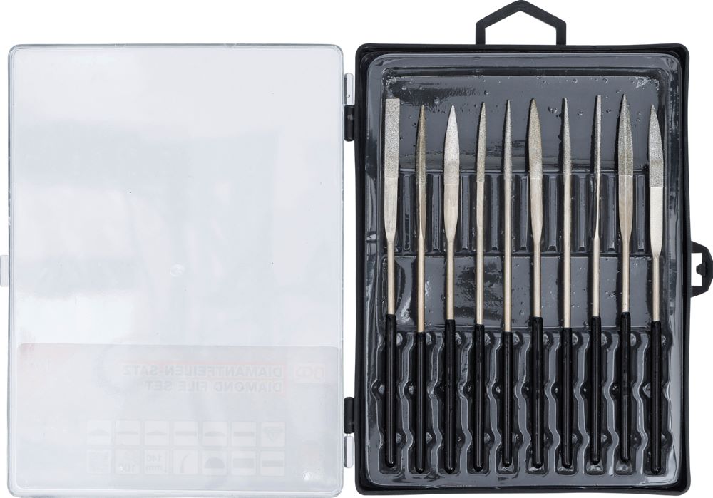 Produktbild BGS Diamant Lochfeilen Satz gebogen 140 x 3 mm 10 teilig bild 4