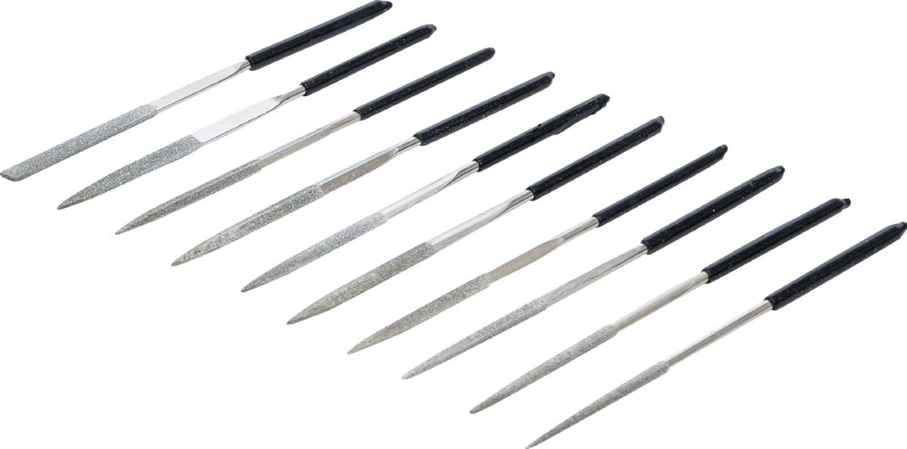 Produktbild BGS Diamantfeilen Satz gerade 140 x 3 mm 10 teilig