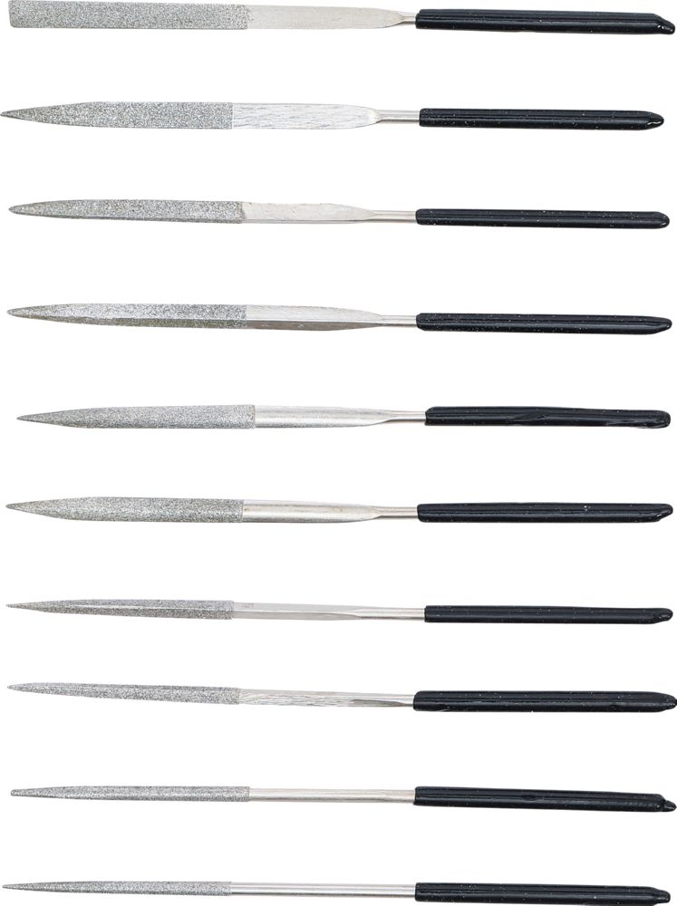Produktbild BGS Diamantfeilen Satz gerade 140 x 3 mm 10 teilig bild 3