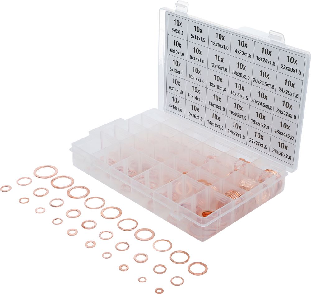 Produktbild BGS Dichtring Sortiment Kupfer 300 teilig