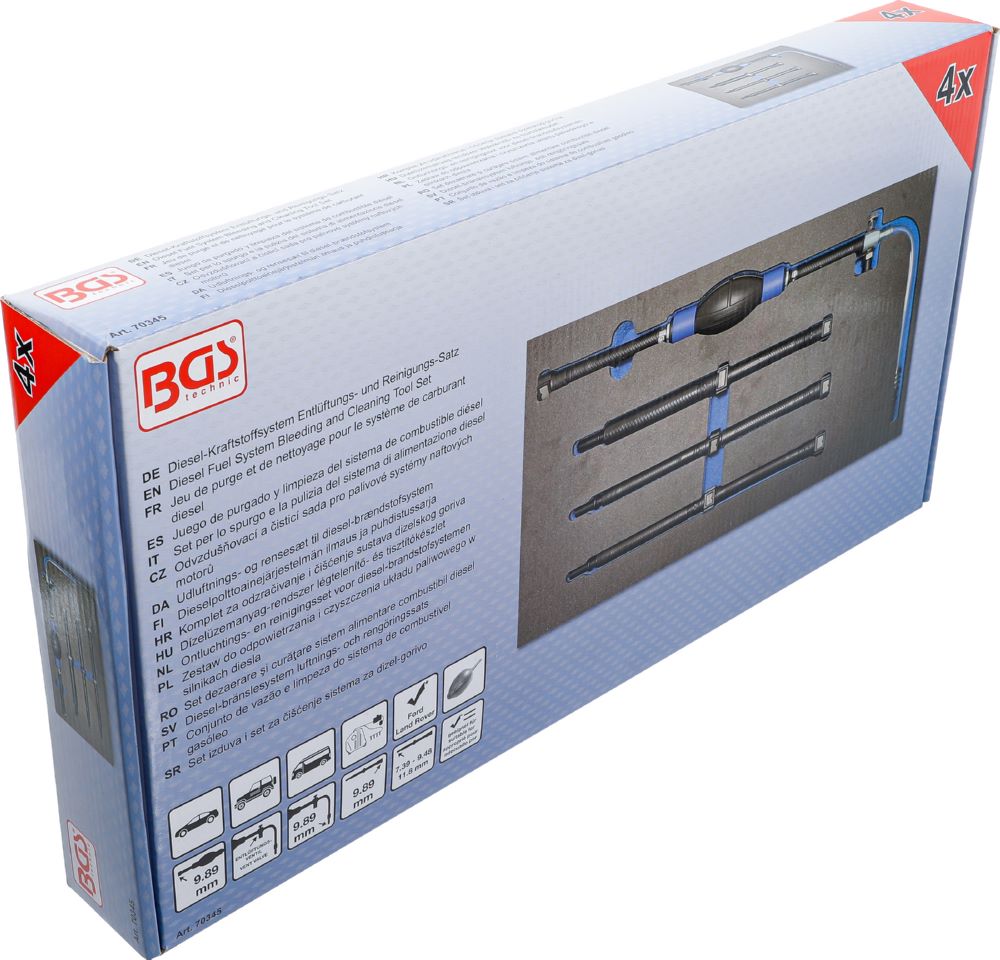 Produktbild BGS Diesel Kraftstoffsystem Entlüftungs und Reinigungs Satz für Ford & Land Rover bild 3