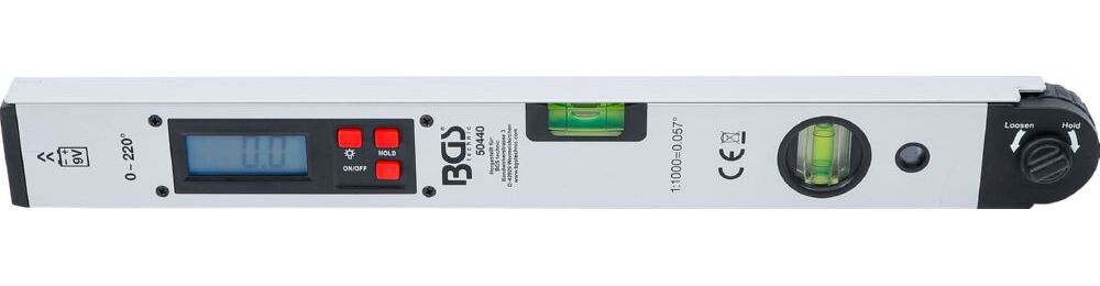 Produktbild BGS Digitaler LCD-Winkelmesser mit Wasserwaage 450 mm bild 3