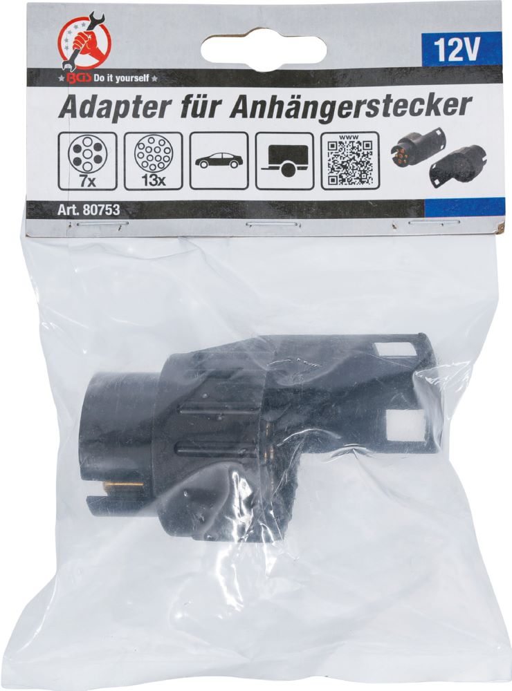 Produktbild BGS Diy Adapter für Anhängerstecker 12 V 7-polig auf 13-polig bild 4
