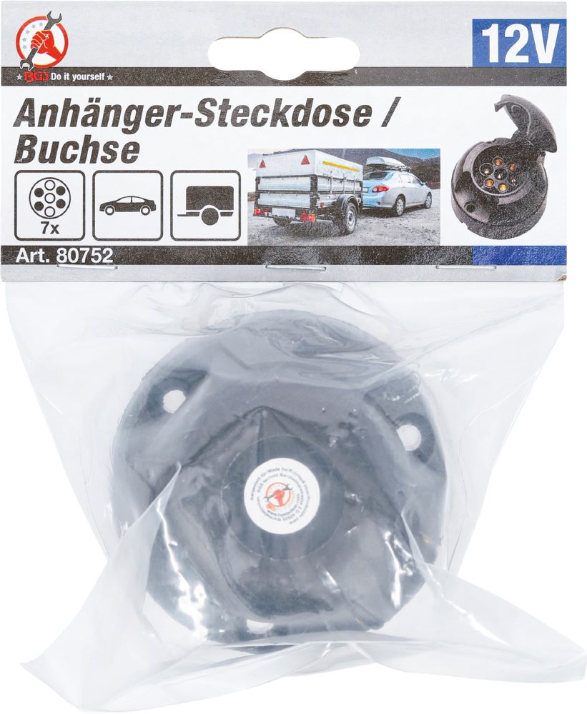 Produktbild BGS Diy Anhänger Steckdose Buchse 7-polig bild 4