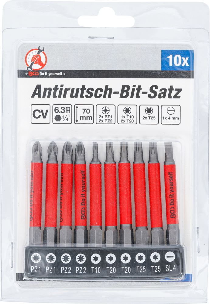 Produktbild Antirutsch Bit Satz magnetisch 70 mm 10 teilig bild 6