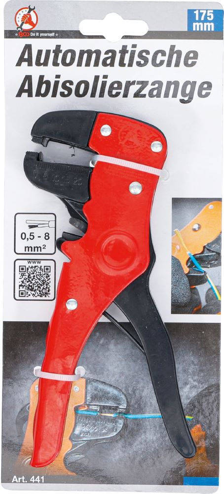 Produktbild BGS Diy Automatische Abisolierzange 0,5 - 8 mm² 175 mm bild 6