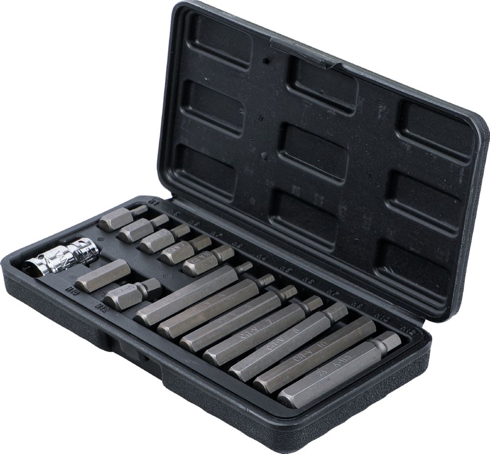 Produktbild Bit Satz Antrieb Außensechskant 3/8 Zoll Innensechskant 15 teilig bild 3