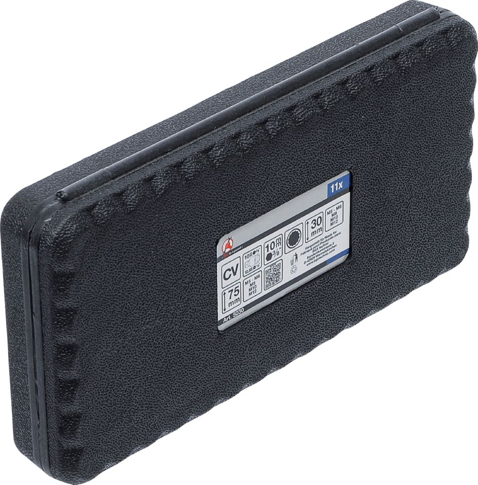 Produktbild Bit Satz Antrieb Außensechskant 3/8 Zoll Innenvielzahn für XZN 11 teilig bild 5