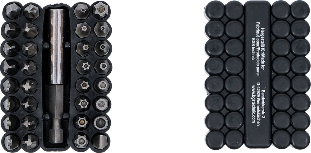 Produktbild Bit Satz kurz Antrieb Außensechskant 1/4 Zoll verschiedene Profile 33 teilig bild 3