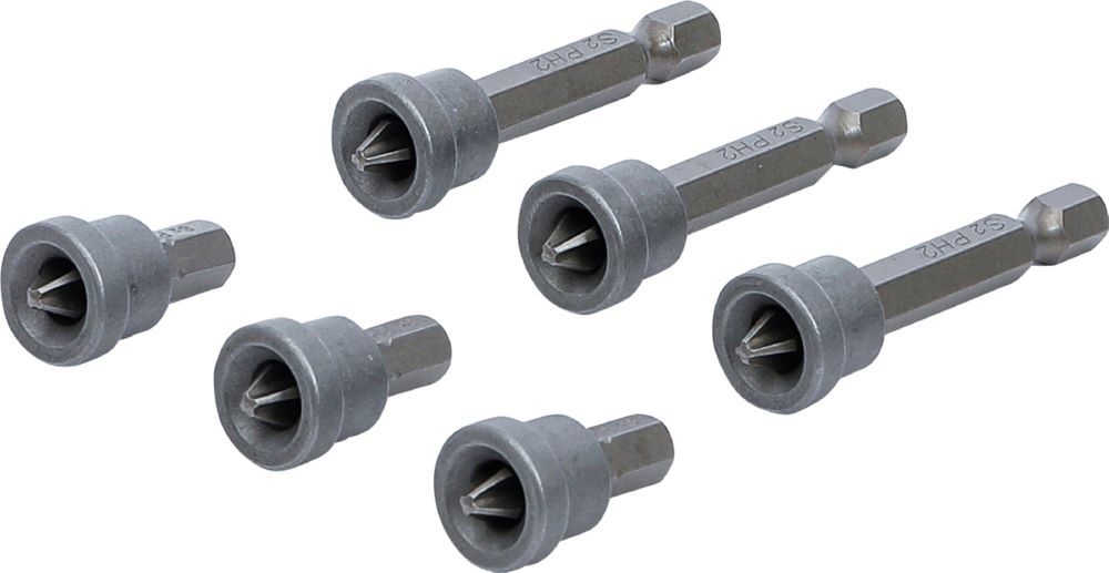 Produktbild BGS Diy Bit Satz mit Tiefenstopp für Gipskartonplatten PH2 6 teilig