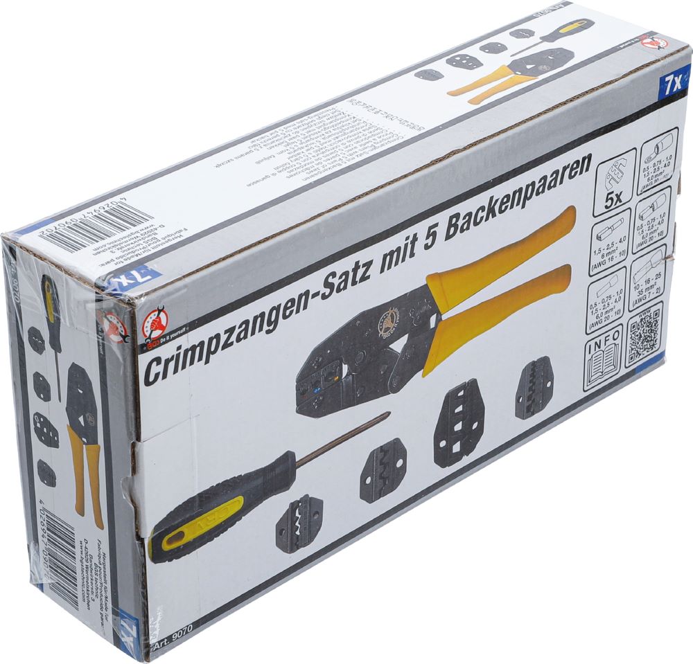 Produktbild BGS Diy Crimpzangen Satz mit 5 Paar Backen bild 4
