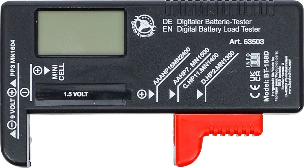 Produktbild Digitaler Batterie-Tester 1,5 V / 9 V bild 4