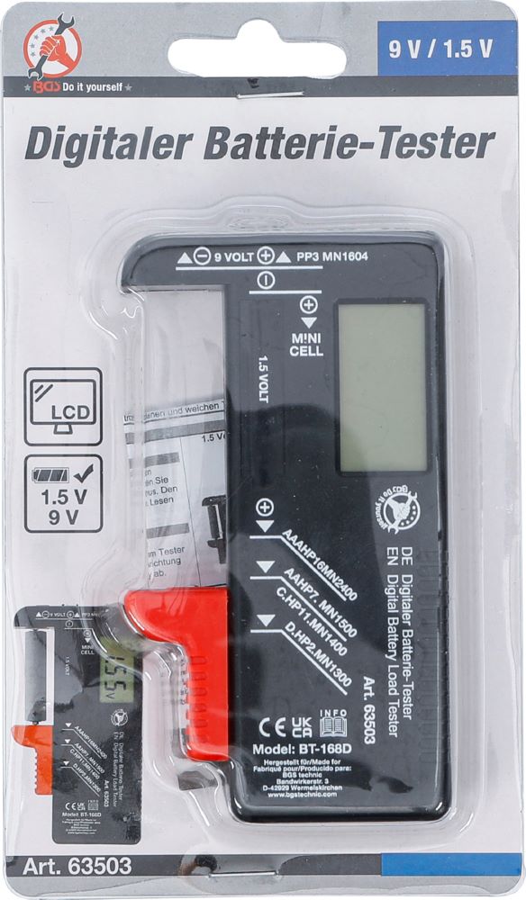 Produktbild Digitaler Batterie-Tester 1,5 V / 9 V bild 5