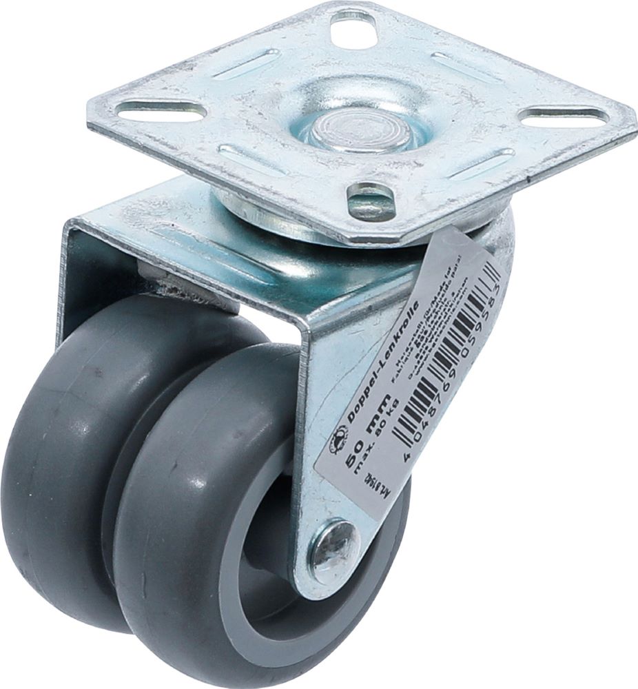 Produktbild BGS Diy Doppel Lenkrolle Durchmesser 50 mm