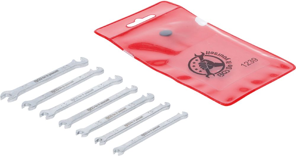 Produktbild BGS Diy Doppel Maulschlüssel Satz 3 - 5,5 mm 7 teilig Mini-Ausführung
