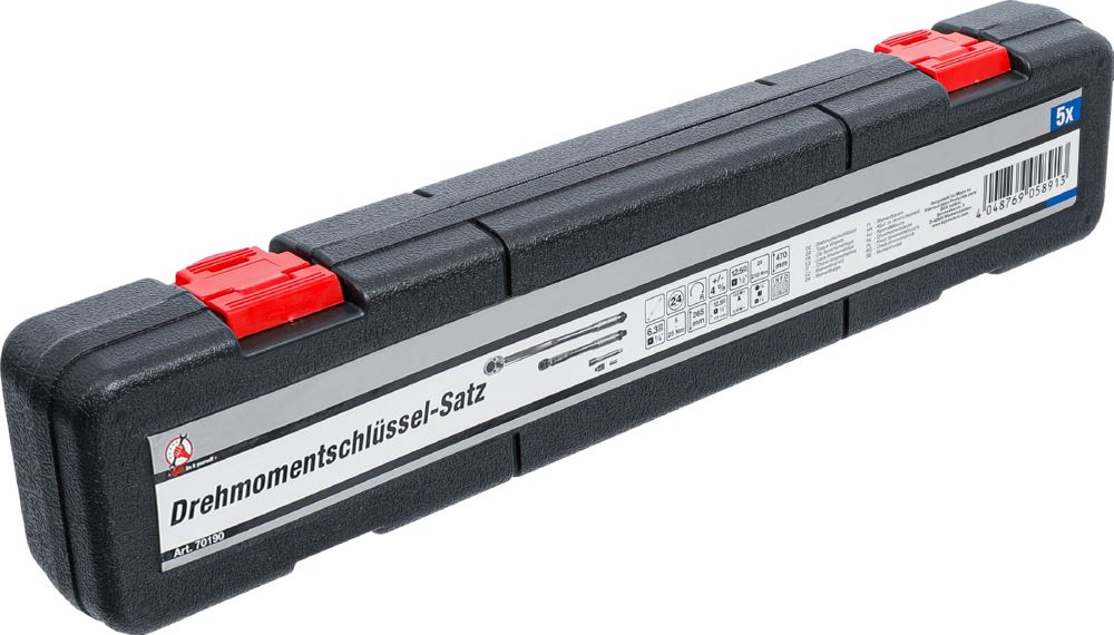 Produktbild BGS Diy Drehmomentschlüssel Satz 6,3 mm 5 - 25 Nm12,5 mm 28 - 210 Nm 5 teilig bild 7