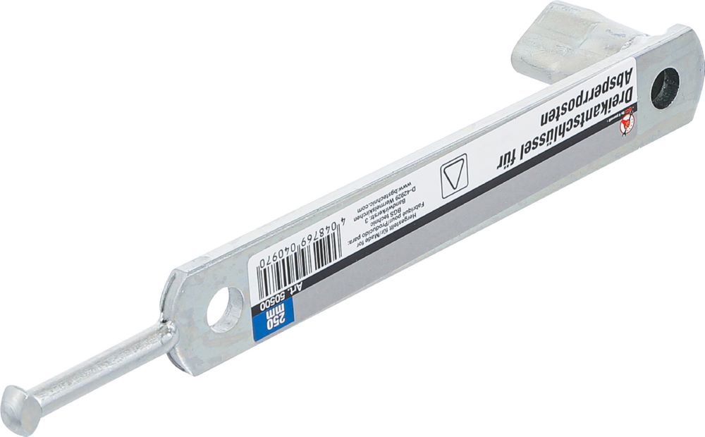 Produktbild Dreikantschlüssel für Absperrposten mit Dreikantschloss M12 bild 2