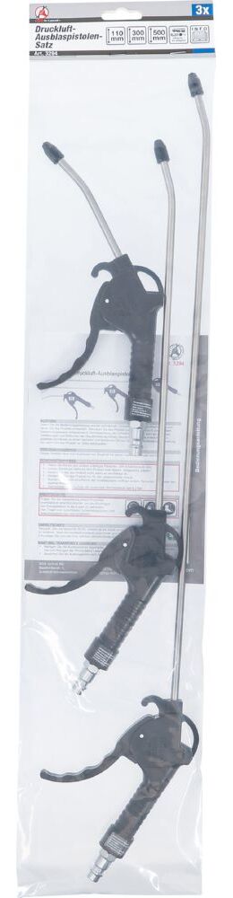 Produktbild BGS Diy Druckluft Ausblaspistolen Satz 110 / 300 / 500 mm 3 teilig bild 6