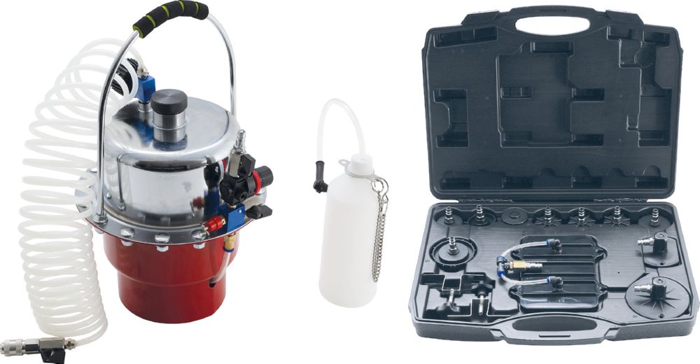 Produktbild BGS Diy Druckluft Bremsenentlüfter und Adapter Satz 17 teilig