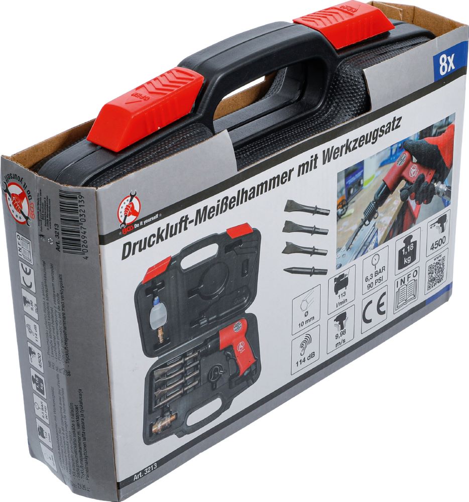 Produktbild BGS Diy Druckluft Meißelhammer mit Werkzeugsatz 8 teilig bild 10