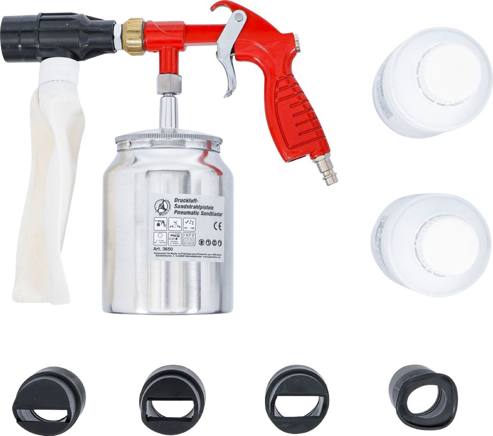 Produktbild BGS Diy Druckluft Sandstrahlpistole mit Zubehör bild 3