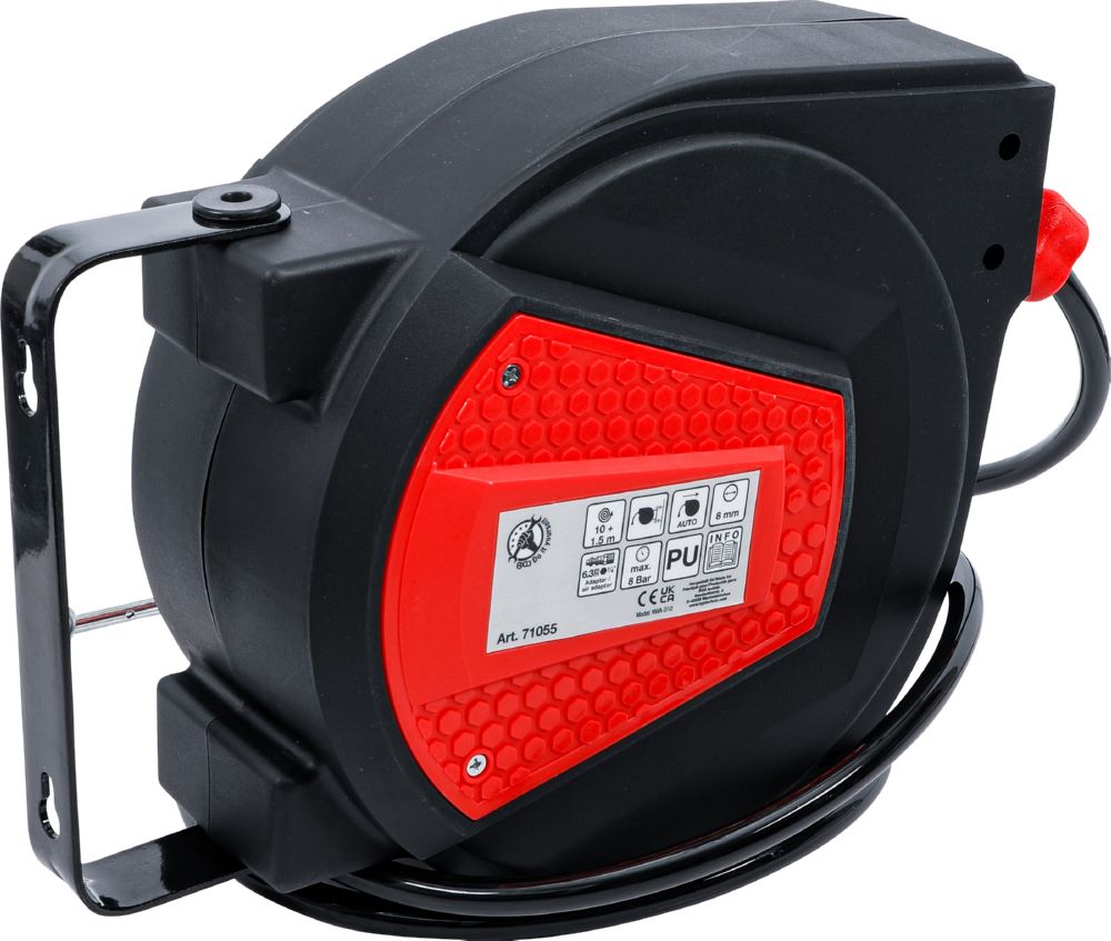 Produktbild BGS Diy Druckluftschlauch mit Aufroller10 m + 1,5 m automatisch bild 3