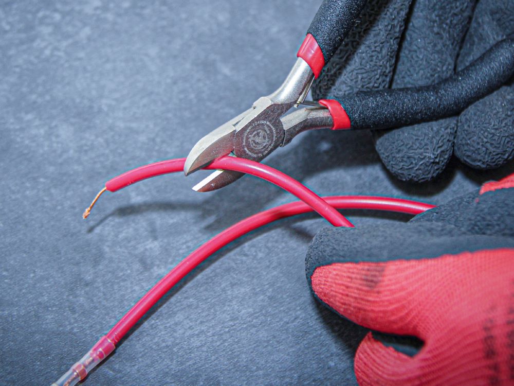 Produktbild BGS Diy Elektronik Seitenschneider mit Feder 110 mm bild 4