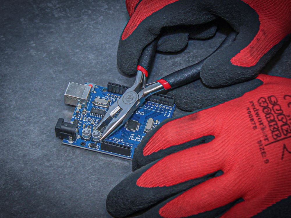 Produktbild BGS Diy Elektronik Spitzzange gerade mit Feder 120 mm bild 4