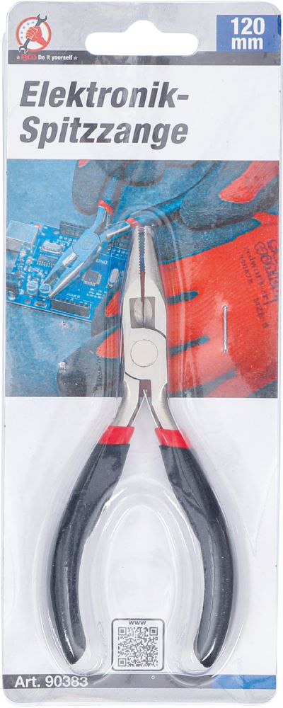 Produktbild BGS Diy Elektronik Spitzzange gerade mit Feder 120 mm bild 5