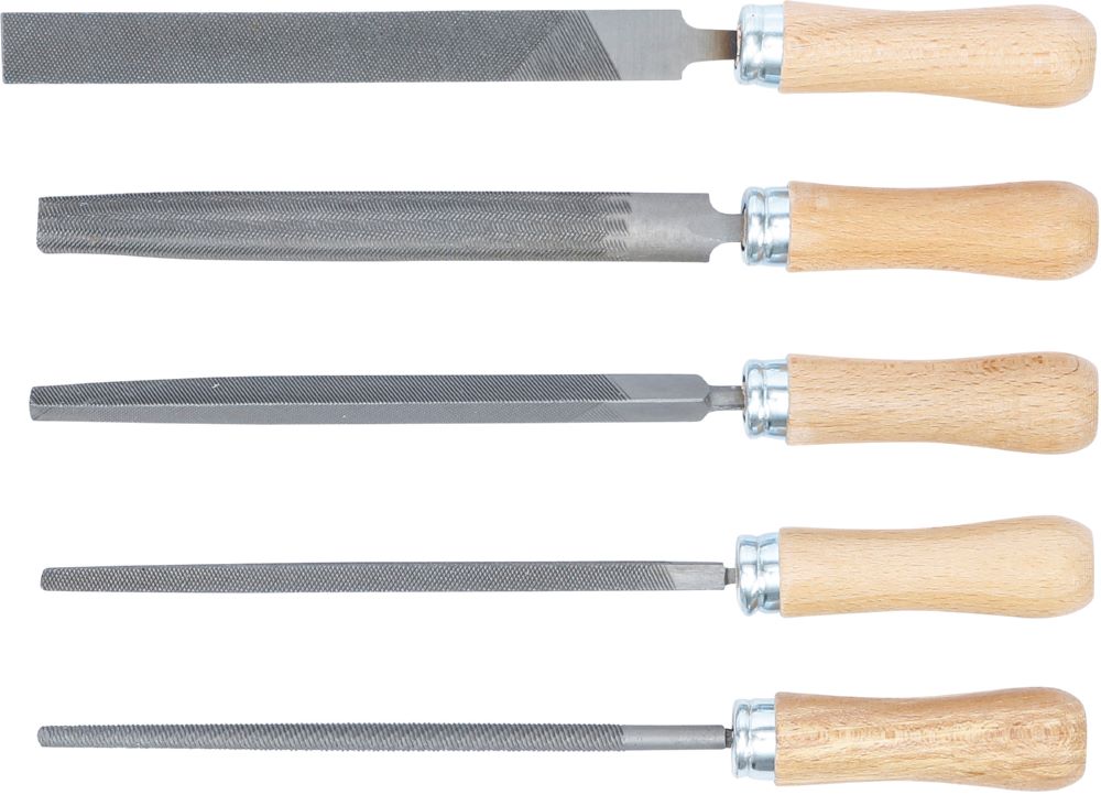 Produktbild BGS Diy Feilen Satz Holzheft 150 mm 5 teilig bild 2