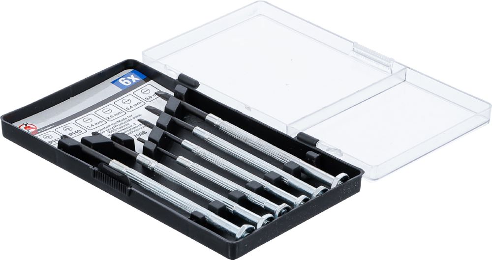 Produktbild BGS Diy Feinmechaniker Schraubendreher Satz 6 teilig Schlitz/Kreuzschlitz bild 2