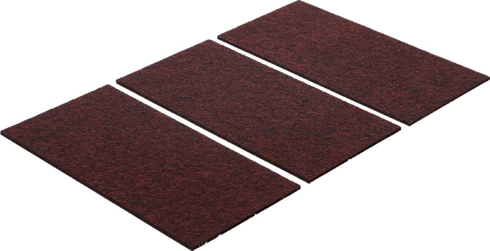 Produktbild BGS Diy Filzgleiter Platten braun 100 x 200 mm 3 teilig