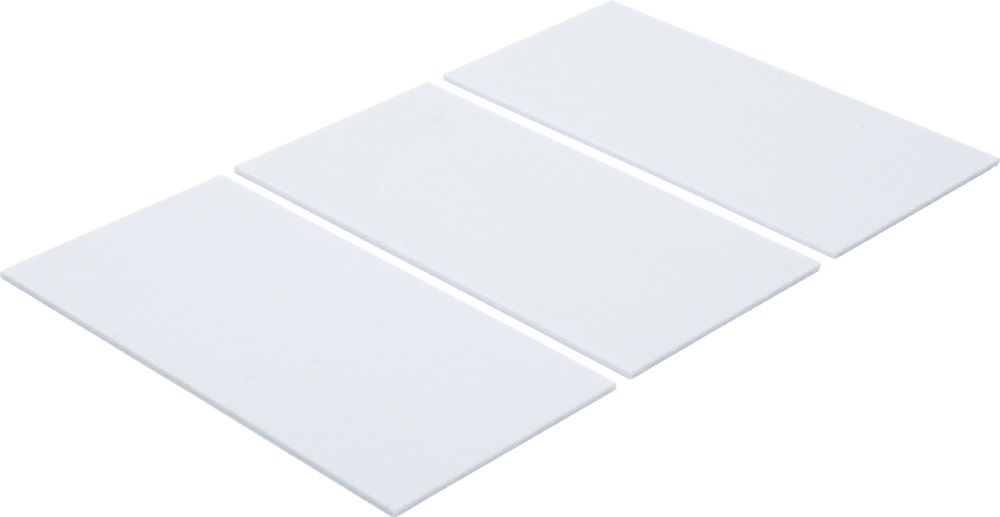 Produktbild BGS Diy Filzgleiter Platten weiß 100 x 200 mm 3 teilig