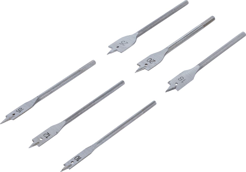 Produktbild BGS Diy Flachfräsbohrer Satz 10 - 25 mm 6 teilig
