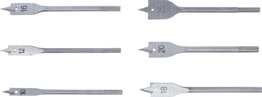 Produktbild Flachfräsbohrer Satz 10 - 25 mm 6 teilig bild 3