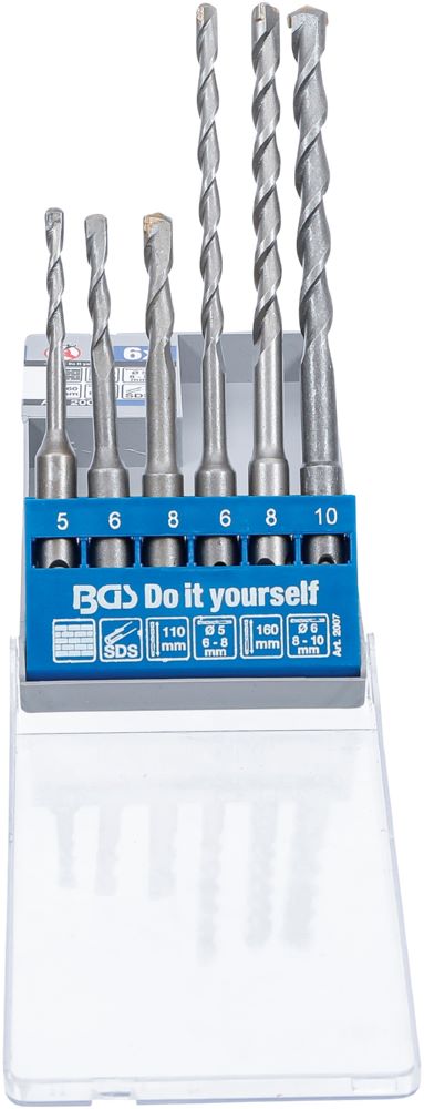 Produktbild BGS Diy Hammer Bohrer Satz SDS-Schaft Hartmetallspitze 5 - 10 mm 6 teilig