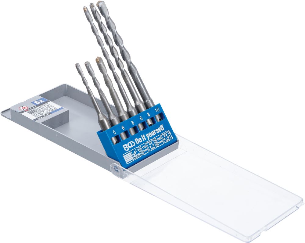 Produktbild Hammer Bohrer Satz SDS-Schaft Hartmetallspitze 5 - 10 mm 6 teilig bild 2