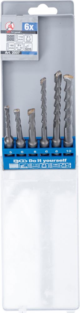 Produktbild Hammer Bohrer Satz SDS-Schaft Hartmetallspitze 5 - 10 mm 6 teilig bild 4