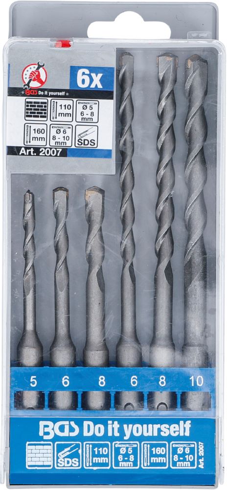 Produktbild Hammer Bohrer Satz SDS-Schaft Hartmetallspitze 5 - 10 mm 6 teilig bild 6