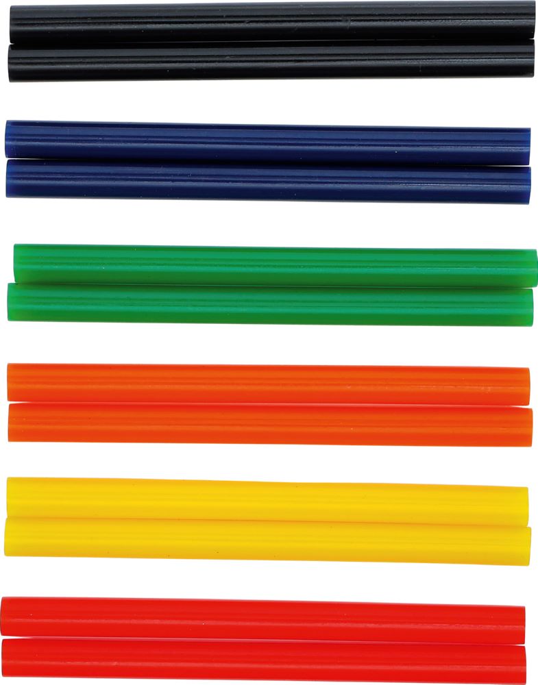 Produktbild BGS Diy Heißklebe Patronen bunt Durchmesser 11 mm 150 mm 12 teilig bild 2