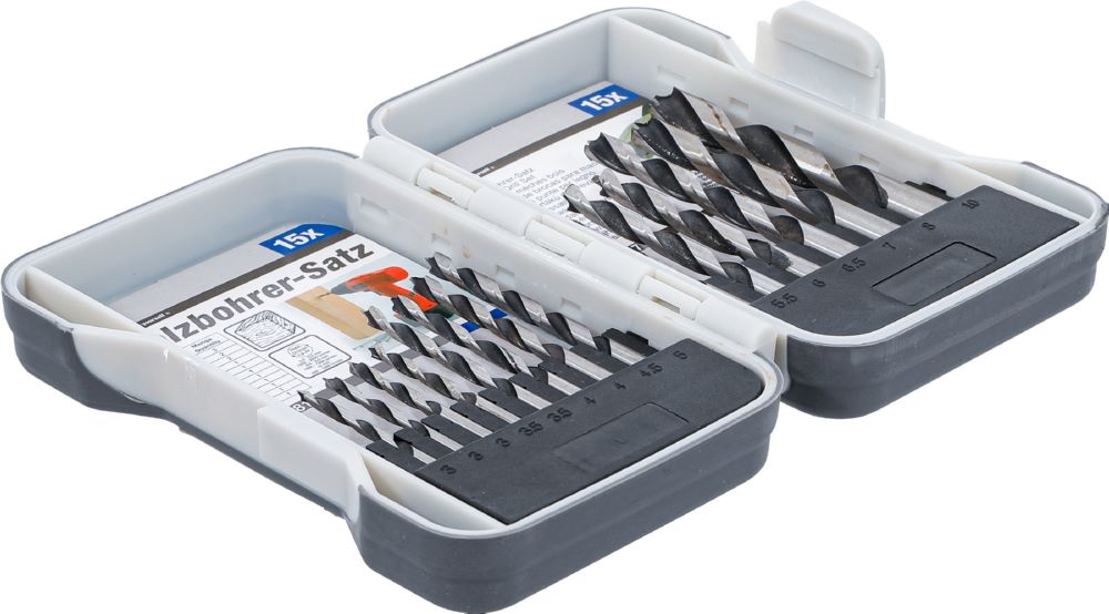 Produktbild Holz Bohrer Satz 3 - 10 mm 15 teilig bild 2