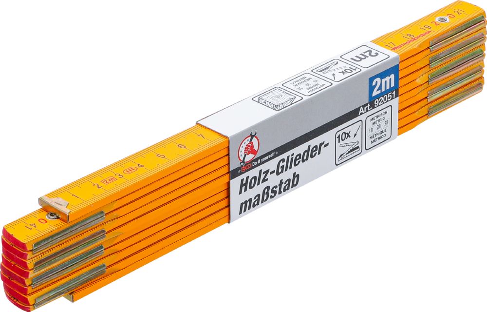 Produktbild BGS Diy Holz Gliedermaßstab 2 meter bild 4