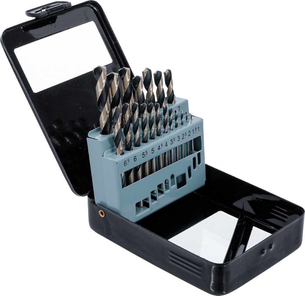 Produktbild BGS Diy HSS Spiralbohrer Satz 1 - 10 mm 19 teilig in Metallkassette bild 2