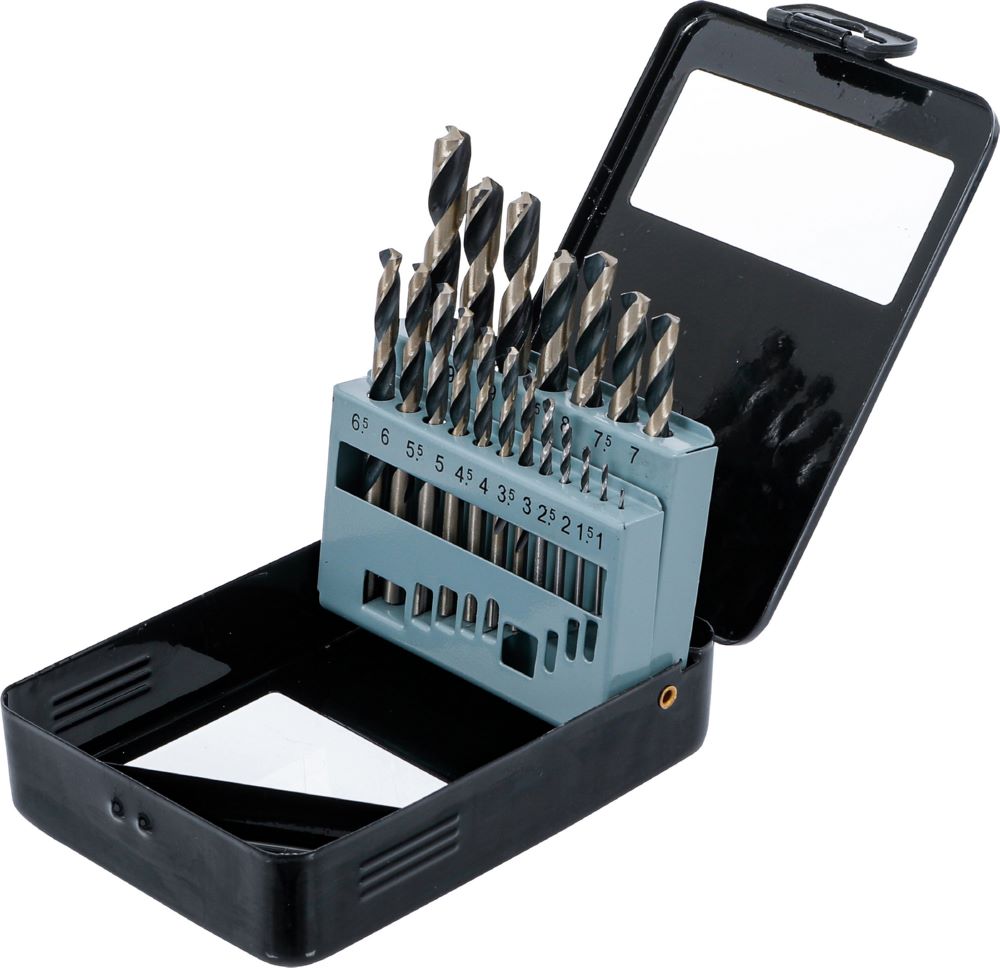 Produktbild BGS Diy HSS Spiralbohrer Satz 1 - 10 mm 19 teilig in Metallkassette bild 3