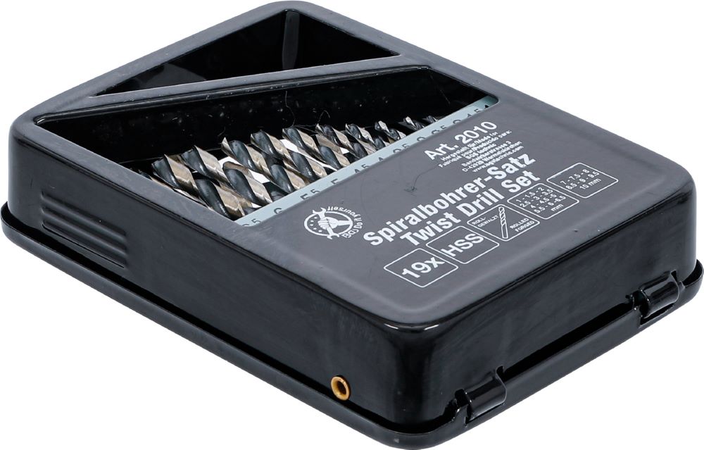 Produktbild BGS Diy HSS Spiralbohrer Satz 1 - 10 mm 19 teilig in Metallkassette bild 5