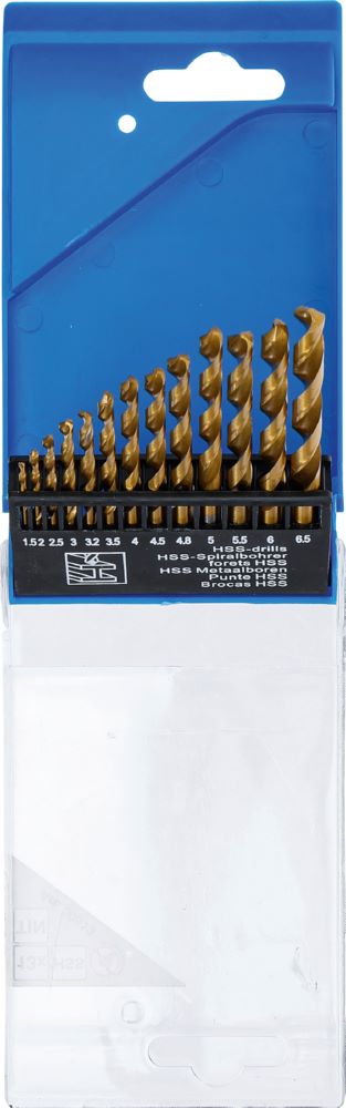 Produktbild BGS Diy HSS Spiralbohrer Satz titan-nitriert 1,5 - 6,5 mm 13 teilig bild 4