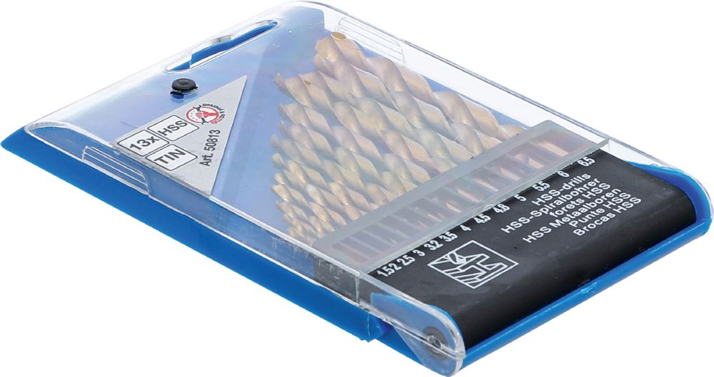 Produktbild BGS Diy HSS Spiralbohrer Satz titan-nitriert 1,5 - 6,5 mm 13 teilig bild 5