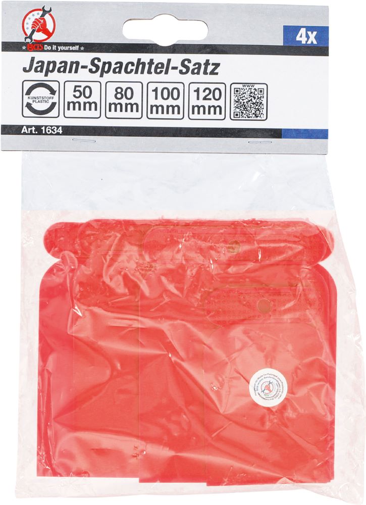 Produktbild BGS Diy Japan Spachtel Satz Kunststoff 50 / 80 / 100 / 120 mm 4 teilig bild 3