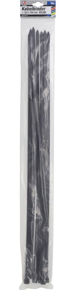 Produktbild Kabelbinder Sortiment schwarz 8,0 x 700 mm 10 teilig bild 3